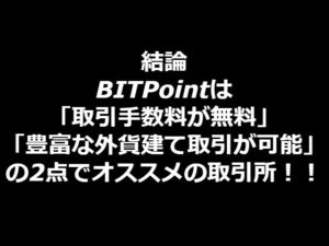 ビットポイント 評判